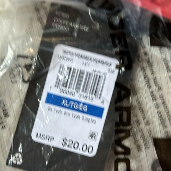 Under Armour 6 inch Tech Boxers Mens Size XL in‎ Red/black NWT in packaging - Picture 4 of 4